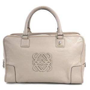 LOEWE handbag Amazona 36 leather pink beige ladies h30719a